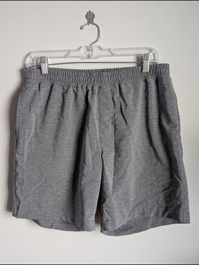 J Crew Shorts Mens Medium Flex Tech Dock Moisture Wicking Gray Elastic Waist